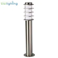 Outdoor E27 Garden Lawn Lights, Modern Stainless Steel Acrylic Shade Lawn Lamps, LED Landscape light for Garden Yard AC85-265V