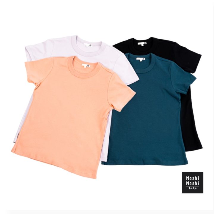 moshi-moshi-เสื้อยืดคอกลม-เสื้อยืดสีพื้น-เสื้อ-t-shirt-ผ้านุ่ม-รุ่น-7100016087-16105-และ-7100038539-38561
