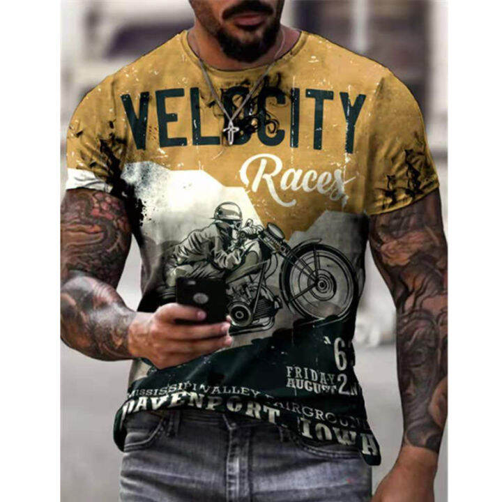 new-summer-men-t-shirt-3d-car-highway-motorcycle-biker-hip-hop-tshirt-tee-top-oversize-tshirt-for-men-vintage-clothes-streetwear