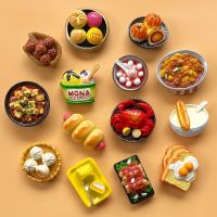 3D Three-Dimensional Personality Creative Simulation Bread Food Refrigerator Stickers Cute Magnets Candy Toys Decoration ins Style Magnet Stone