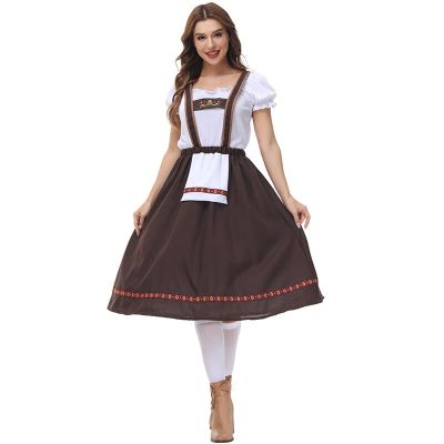 ชุด2ชิ้นสำหรับผู้หญิงชุดคอสเพลย์เครื่องแต่งกายของเด็กผู้หญิงออคโทเบอร์เฟสต์เบียร์เยอรมันบาวาเรียน