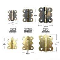 【YP】 12pcs Small Heavy Duty Jewelry Chest Music Wine Dollhouse Hinge with screws 2 3 size