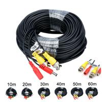 Universal 10 M/20 M/30 M/50 M/100 M สายเคเบิลกล้องบันทึกวิดีโอสาย DC การรักษาความปลอดภัยกล้องวงจรปิดสายไฟbnc