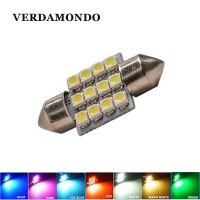 200/100/50Pcs 31mm Car Interior Lights 12 SMD 3528 LED Auto Dome Festoon Reading Bulbs DC 12V Automobiles License Plate Lamps Bulbs  LEDs HIDs