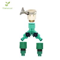 Y-Type Tap Splitter with Quick Adapter for Microsprinkler Hose Garden Irrigation Water Splitter  Dripper Tubing Fittings Watering Systems  Garden Hose