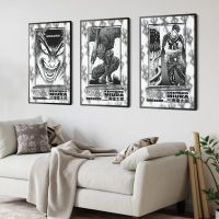 Berserk-อะนิเมะญี่ปุ่น Retro Manga ภาพประกอบสไตล์-ตกแต่งบ้าน Aesthetic Room Decor ภาพวาดผ้าใบ Wall Art พิมพ์โปสเตอร์