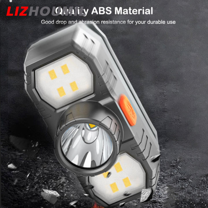 lizhoumil-ไฟฉายไฟฉายคาดศีรษะ-led-ตกปลา3หัวแบบชาร์จได้กลางแจ้งกันน้ำแบบพกพาตอนกลางคืน