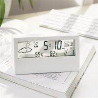 （HOT NEW）1PCsAlarm Clock Backlight Snooze Mute Calendar DesktopTable Clocks นาฬิกาตั้งโต๊ะที่เรียบง่าย