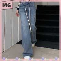 Magical house [2023 new HOT FASHION] lazlook Y2k แฟชั่นผู้หญิง Harajuku กางเกงยีนส์ขากว้างพังก์หลวม Casual DENIM Cargo pants baggy streetwear กางเกงยาว Tide