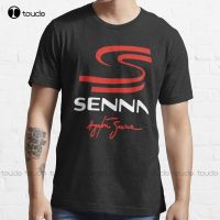 New Senna Signature Ayrton Senna T-Shirt Cotton Tee Shirt S-5Xl Christian Shirts For Custom Aldult Teen Unisex Custom Gift