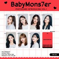 uShuangYangYaFaXin โฟโต้การ์ด BABY MONSTER PHOTOCARD INTRODUCING VOL1 VOL 2 GLOSSY Front BEALAKANG IDOL KPOP KOREA