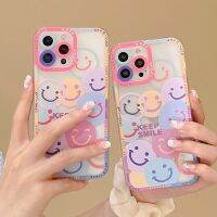 Transparent Silicone Phone Case For Samsung Note 20 Ultra S21 FE S20 S22 Plus A02S A12 A22 A32 A52 A72 5G Cute Smile Face Cover