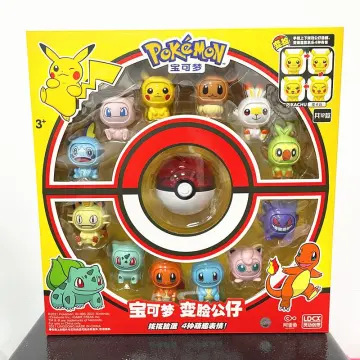 Pikachu Eevee Anime Action Figure  Face Change Figure Balls Model