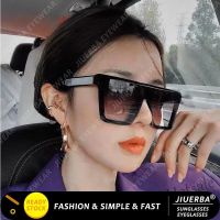 【hot sale】◆☽ D03 (JIUERBA) Western Fashion Oversized Frame Onepiece Sunglasses Classic Fashion Square Frame Sunshade Sunglasses