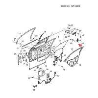 1Pair 19210214 19210215 Front Door Lock Actuator Mechanism for Cadillac STS 2005-2011 8 Pins Side Door Latching 15147070