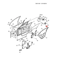 1Pair 19210214 19210215 Front Door Lock Actuator Mechanism for Cadillac STS 2005-2011 8 Pins Side Door Latching 15147070