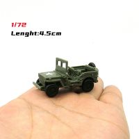 1:72 Wii Wys Jeep กับถังแขวน4.5ซม. รถยนต์ทหารประกอบรถของเล่นโมเดล