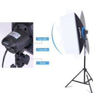 Bộ đèn studio TIANRUI chụp ảnh, quay phim,Livestream chuyên nghiệp, chân đèn cao 2m softbox 50x70cm thumbnail
