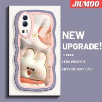 เคส JIUMOO สำหรับ VIVO Y72 5G Y52 5G Y75s 5G เคสลายการ์ตูน3D กระต่ายซุกซนเคสโทรศัพท์ขอบซิลิโคนน้ำแบบดั้งเดิมเคสตัวปกป้องกล้องถ่ายรูปคลุมทั้งหมดเลนส์เคสฝาหลังเคสนิ่ม