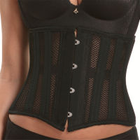 Spot parcel post Cross-Border Direct Supply Breathable Lace Mesh Court Corset Womens Mesh Court Fishbone Body Shaping Waist Belt Clip Closing Belt