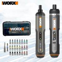 WORX 4V ชุดไขควงไฟฟ้า WX242,ไขควงไร้สายปรับเองอัตโนมัติ All-In-One ความแม่นยำเครื่องมือไฟฟ้าสำหรับใช้ในครัวเรือน