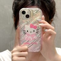 เคสโทรศัพท์มือถือการ์ตูน Hello Kitty สำหรับ iPhone 14 Pro Max 13 Pro Max ฝาหลังซิลิโคนนิ่มสำหรับ iPhone 12 Pro Max 11