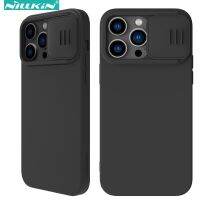 Nillkin Camshield เคสซิลิโคนอ่อนนุ่มสำหรับ14 Pro Max ฝาครอบป้องกันพร้อมฝาครอบกล้องเลื่อนสำหรับ13 14 Plus Cq-010