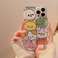 เคสนิ่ม Apple iPhone 14/13/12/11 /X/xs/xr รูปตัวการ์ตูนสัตว์น่ารัก iPhone 13 Pro Max เคสโทรศัพท์ซิลิโคน14 Plus โปร่งใสกันตกเคสโทรศัพท์12 Mini