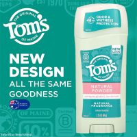 Tom’s of Maine Antiperspirant Deodorant Natural Powder 64g ผลิตภัณฑ์ระงับกลิ่นใต้วงแขนแบบแท่งสติ๊กสูตรอ่อนโยนสำหรับผู้หญิงสินค้านำเข้าจากออสเตรเลีย