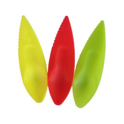 6Pcs/set Plastic Kiwi 11.5x3cm 2 In 1 Dig Color Fruit Knife Slicer Peeler Cutter