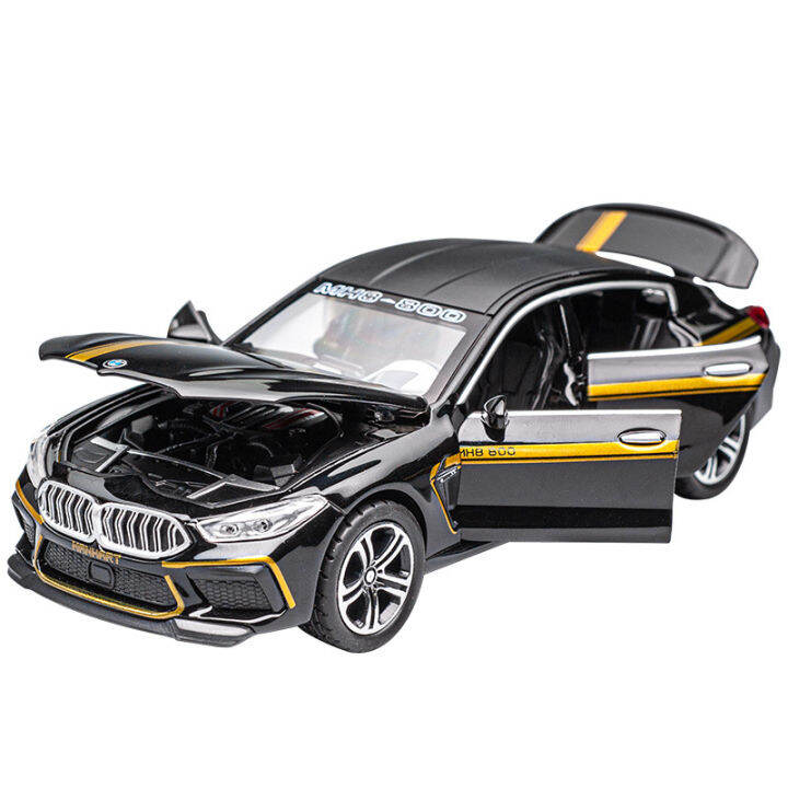 simulation-m8-sports-car-alloy-car-model-1-32-childrens-toy-car-model-ornaments-boy-gift-live-broadcast