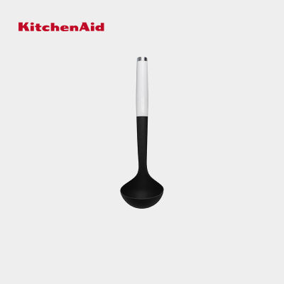 KitchenAid Nylon Ladle - Onyx Black/ White ช้อนตวงไนล่อน