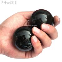 2pcs Natural Jade Baoding Balls Hand Wrist Solid Fitness Handball Health Exercise Stress Relaxation Therapy Chrome Hand Massage
