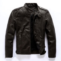 2021 New Mens Leather Jackets Autumn Casual Motorcycle PU Jacket Men Fleece Warm Biker Leather Coats Male Outwear Brand Clothes