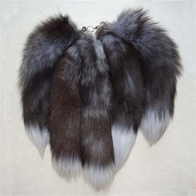 [HOT CPPPPZLQHEN 561] FATPIG ผู้หญิง39; S กระเป๋า Charm Fox Tail พวงกุญแจยาว Fox Fur Tail พวงกุญแจ Fairy กระเป๋าถือ Trinket จี้อุปกรณ์เสริม Furry กระเป๋า