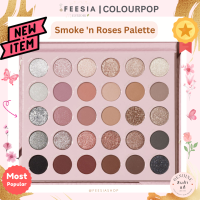 พร้อมส่งแท้?COLOURPOP SMOKE N ROSES Shadow Palette