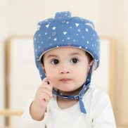 Cotton Trẻ Sơ Sinh Toddler Mũ bảo hộ Bé đầu trẻ em Mũ bảo vệ Cho Đi Bộ Bò