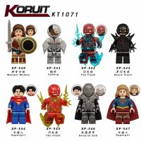 Compatible with LEGO brick minifigure KT1071 Flash Supergirl Marvel DC assembled toy bag