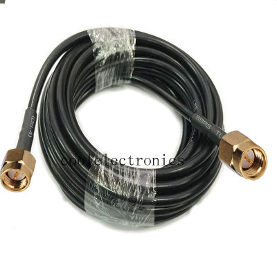 SMA Male Plug to SMA Male RF Connector LMR195 Pigtail Coaxial Coax Cable 50ohm 50cm 1/2/3/5/10/15/20/30m