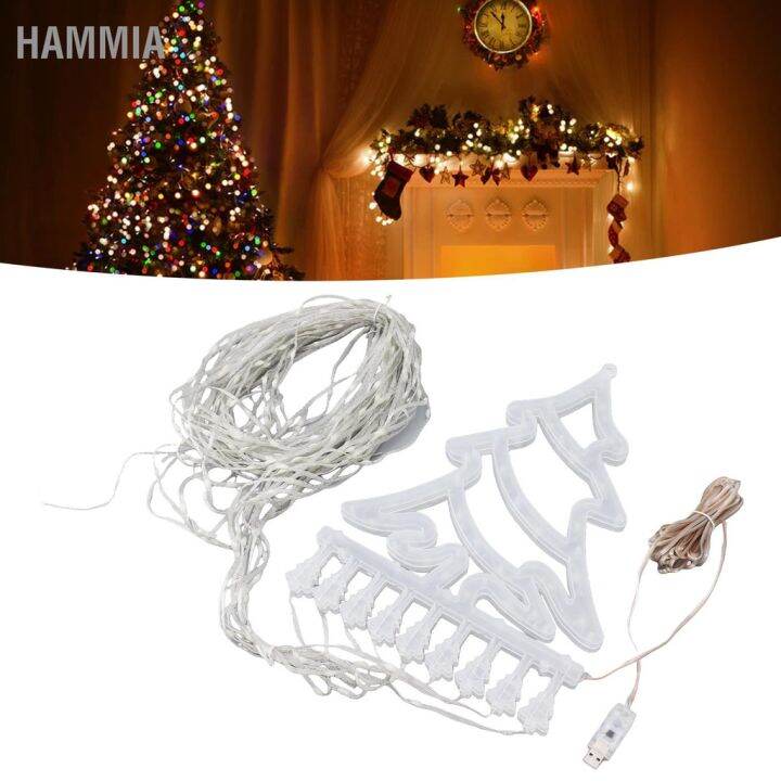 hammia-ไฟน้ำตกคริสต์มาส-305-led-9-สาย-10-โหมดตกแต่งคริสต์มาสพร้อมรีโมทคอนโทรลสำหรับลาน