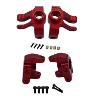 Steering Cup Steering Knuckle C-Hub Carrier Upgrades Parts Accessories Replacement for MN86S MN86 MN86KS MN86K MN G500 1/12 RC Car ,Red