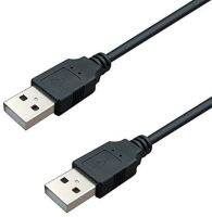 [A Necessary]❇❇คอมพิวเตอร์ USB คู่สายพ่วง0.5เมตร2.0ประเภทตัวผู้เป็น Hi-Speed 480 Mbps เคเบิลสายข้อมูลสีดำ