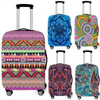 Fashionable Bohemian Printed Leather Suitcase Cover For Travel Outing Can Be Elastic Dustproof Luggage Cover Protective Cover