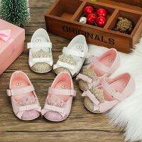 【hot】！ Baby Shoes Pink Anti-slip Flat Rubber Sole Newborns Infant Toddler