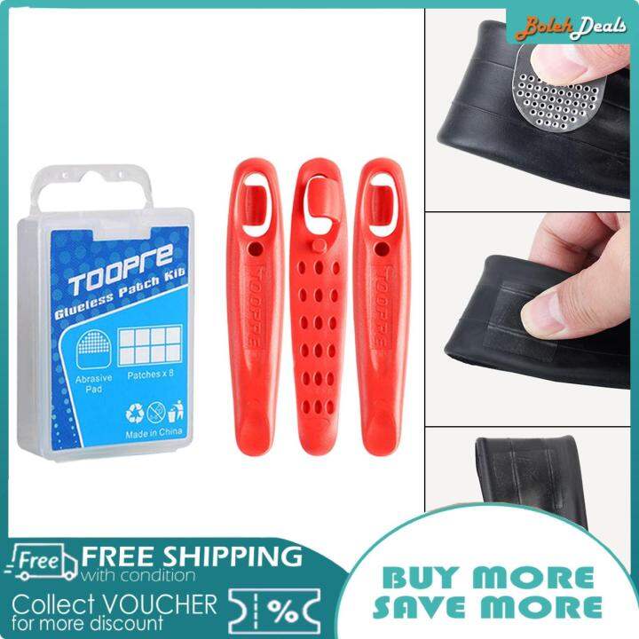 BolehDeals 8PCS Bike Tire Patch Inner Tube Puncture Repair Kit Fixed