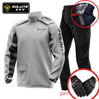 Motorcycle Raincoat Men Waterproof Raincoats Suit Fashion Sports Rain Jacket Light Soft Motocross Rain Coat 3D Reflect