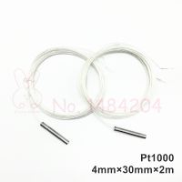 Pt1000 Probe 4Mm * 30Mm Rtd 2m-Wire ทองคำขาวเซ็นเซอร์ฉนวนกันความร้อน2เมตรสองสายเครื่องตรวจจับอุณหภูมิคุณภาพดี