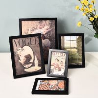 ✉ 5/6/7/8/10in Nordic Style Picture Frame Black Color Photo Frames Desktop Ornament Bedroom Table Decor Home Decor Cadre Photo