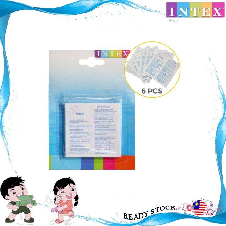 INTEX 6Pcs Repair Patch Repair Kit SelfAdhesive Patch for Swimming Pool Inflatable Air Mattress