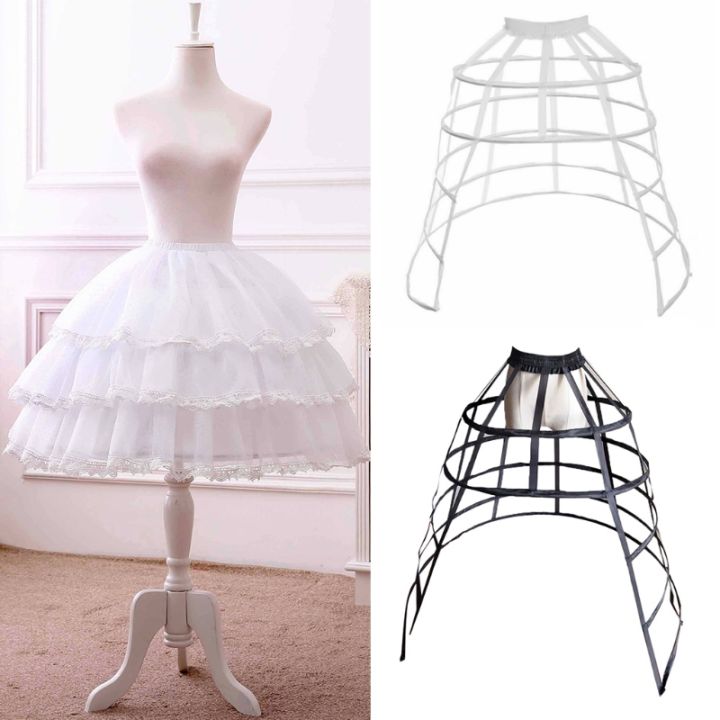 High Quality Ruffle Petticoat 4 Hoops Crinoline Underskirt For